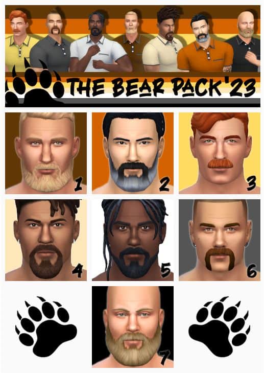 Sims 4 Beard Pack