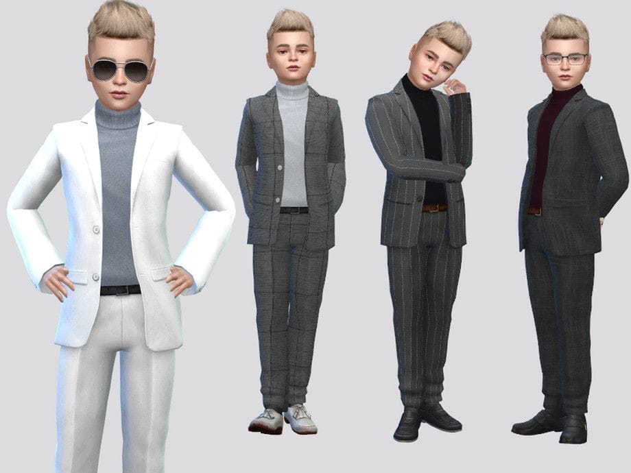 Sims 4 Boys Suit CC