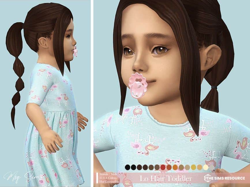 Sims 4 Bubble Ponytail Hair