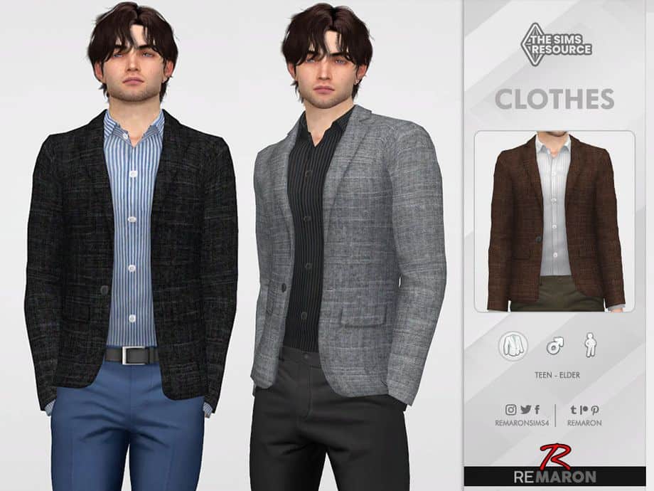 Sims 4 Casual Male Suit