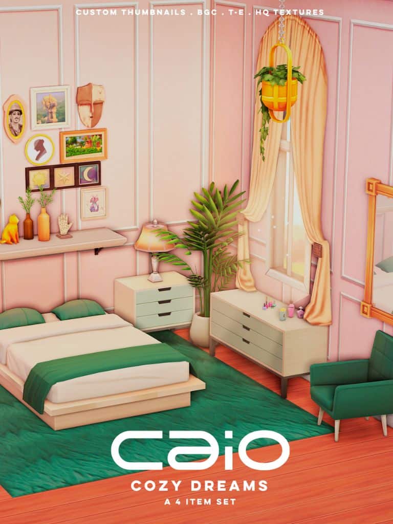 Sims 4 Cozy Dreams Furniture CC