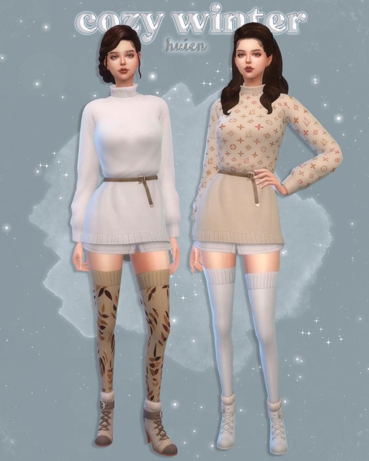 Sims 4 Cozy Winter CC Pack