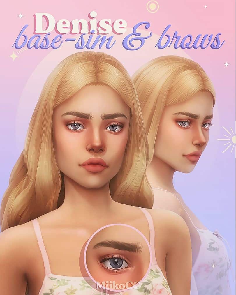 Sims 4 Denise-Inspired Eyebrows