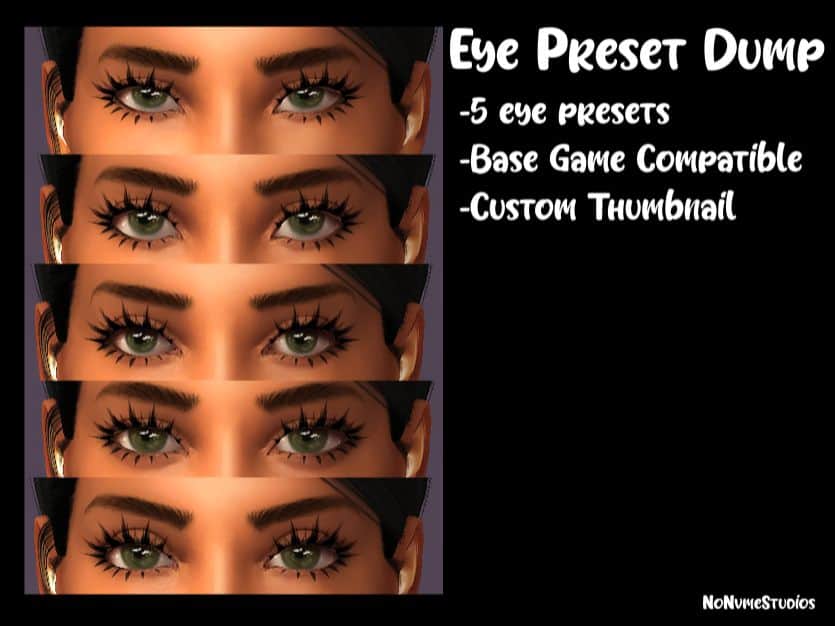 Sims 4 Eye Presets