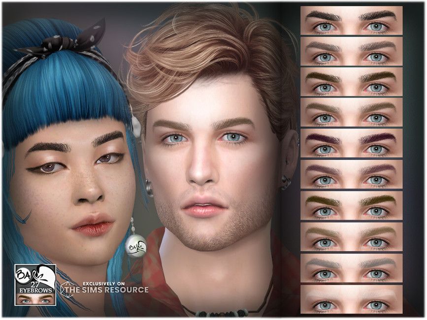 Sims 4 Eyebrows CC