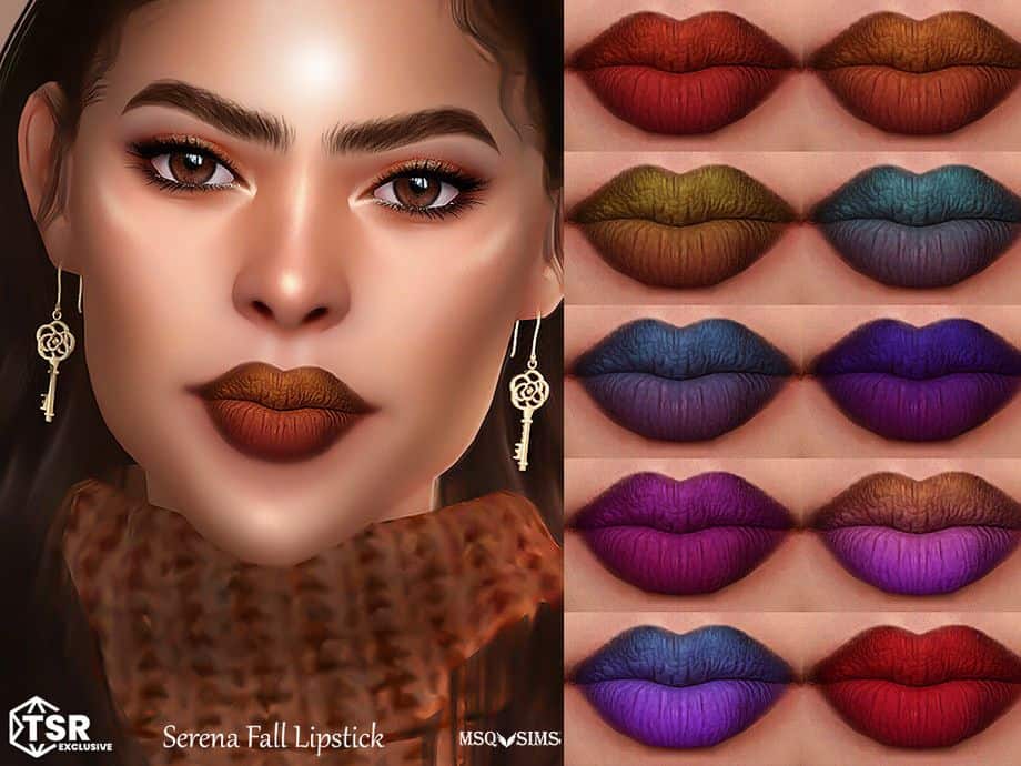 Sims 4 Fall Lipstick CC
