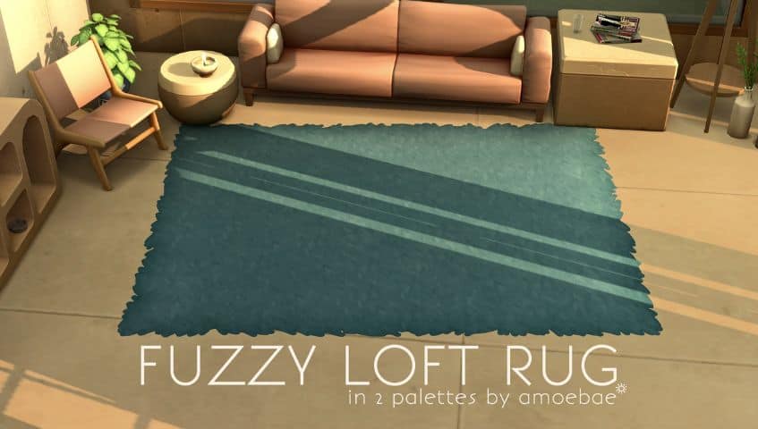 Sims 4 Fuzzy Loft Rug
