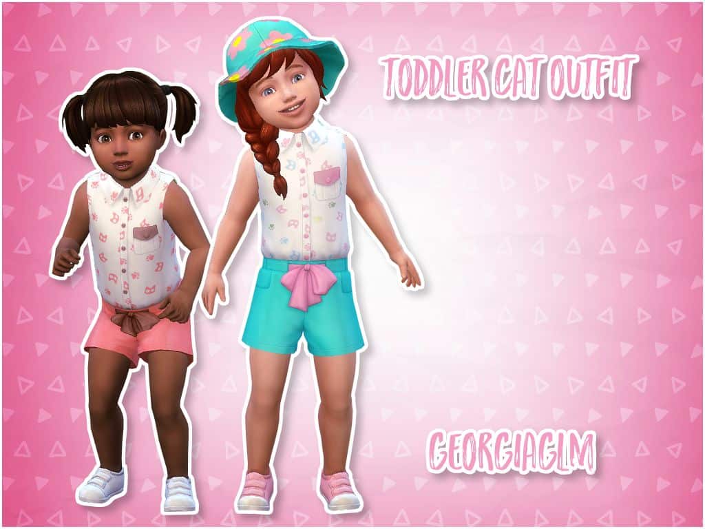 Sims 4 Girl’s Toddler Cat Outfit