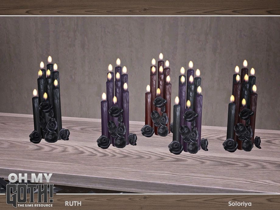 Sims 4 Goth Functional Candles