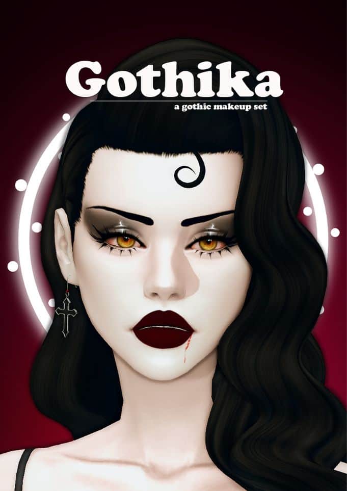 Sims 4 Goth Makeup CC