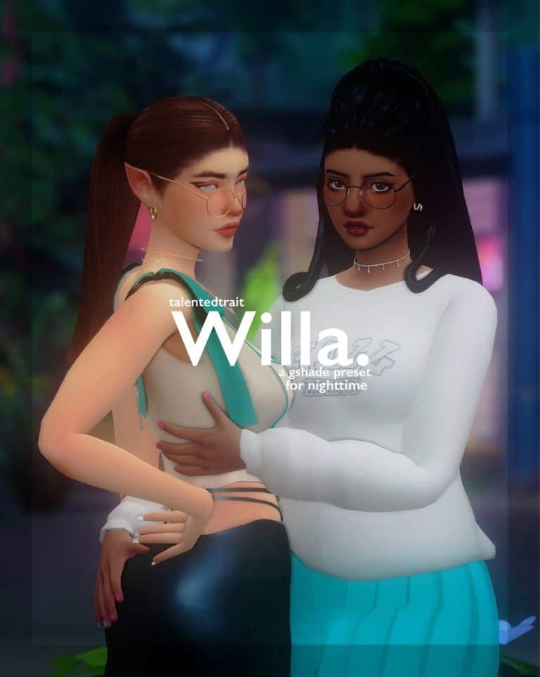 Sims 4 GShade Preset for Nighttime
