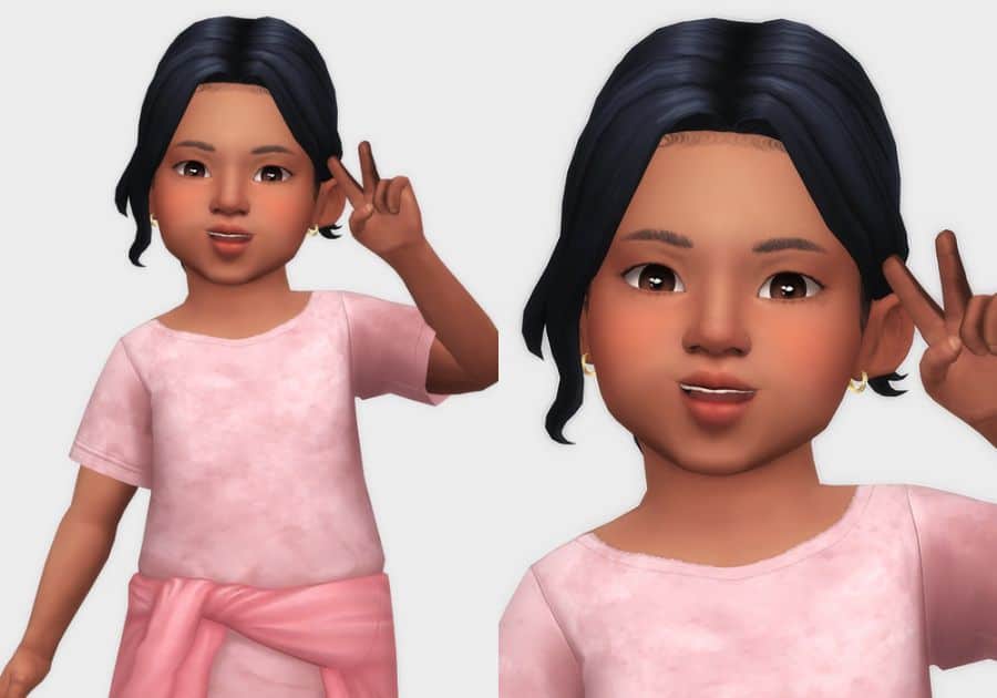 Sims 4 Hair Style for Toddlers