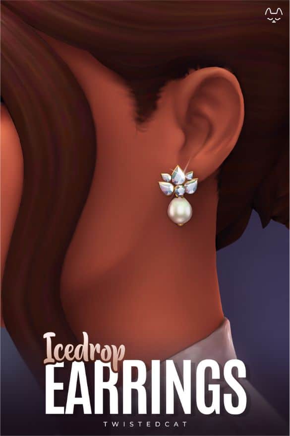Sims 4 Icedrop Earrings