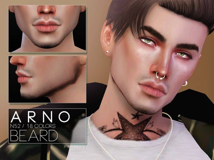 Sims 4 Jawline Beard