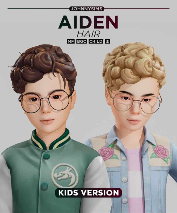 Sims 4 Kids Curly Hair CC