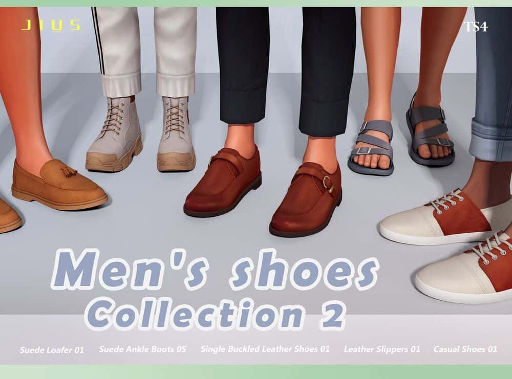 Sims 4 Male CC Shoe Collection Part 2