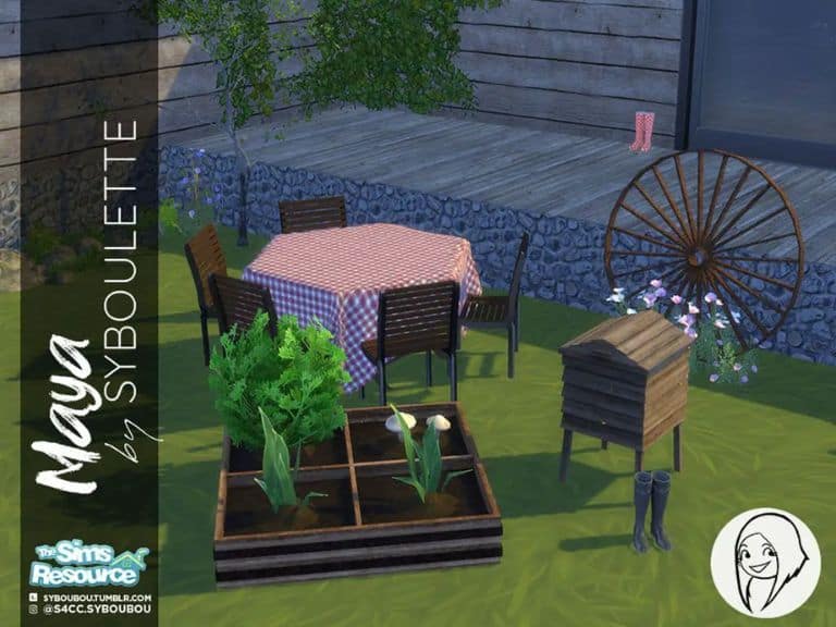 Sims 4 Maya Outdoor Set