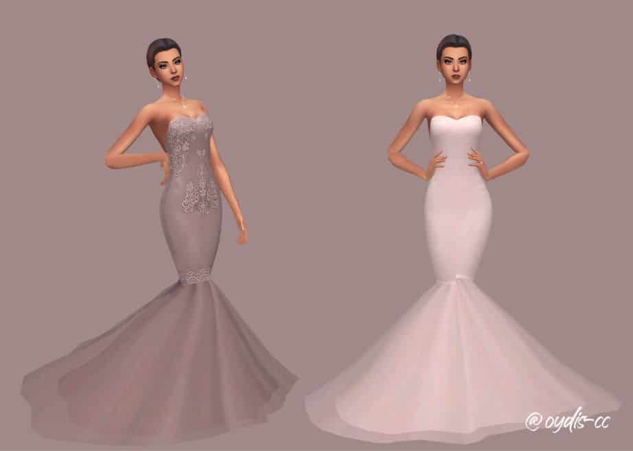Sims 4 Mermaid Wedding Dress