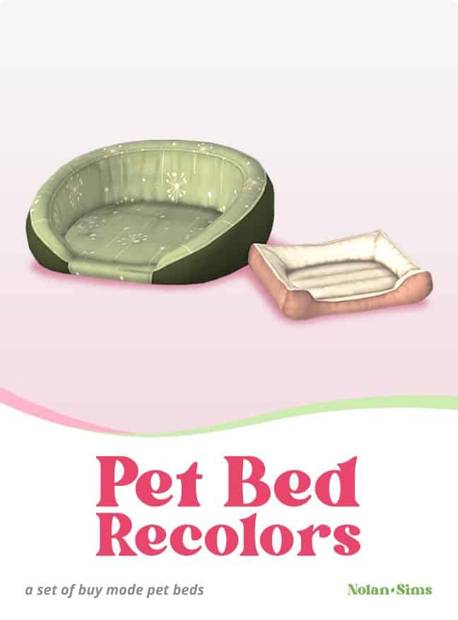 Sims 4 Pet Bed CC