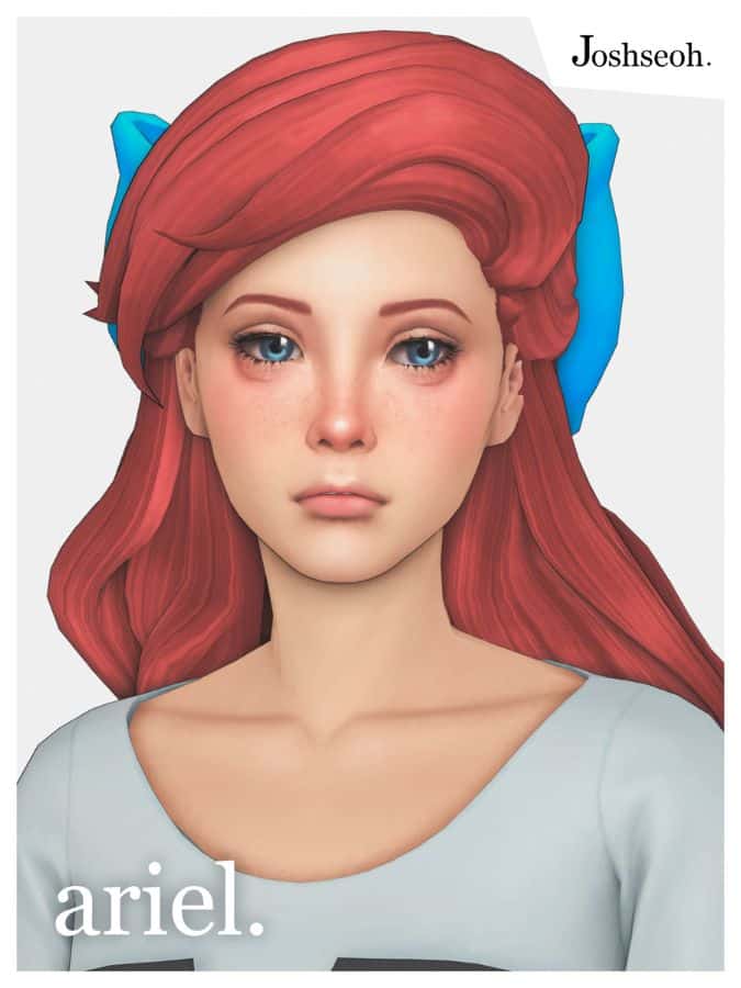 Sims 4 Princess Ariel Hair