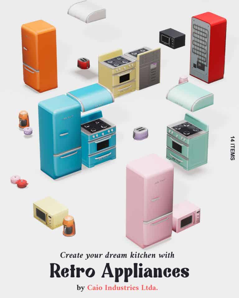 Sims 4 Retro Appliances