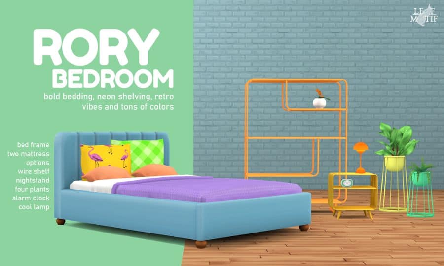 Sims 4 Rory Bedroom CC