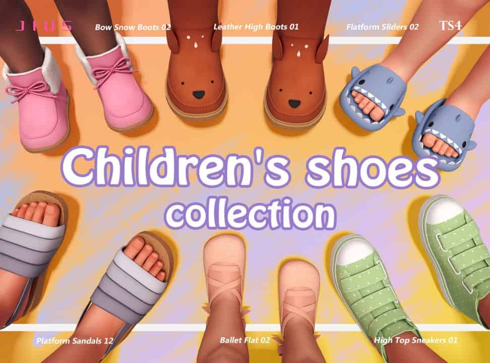 Sims 4 Shoes CC for Children