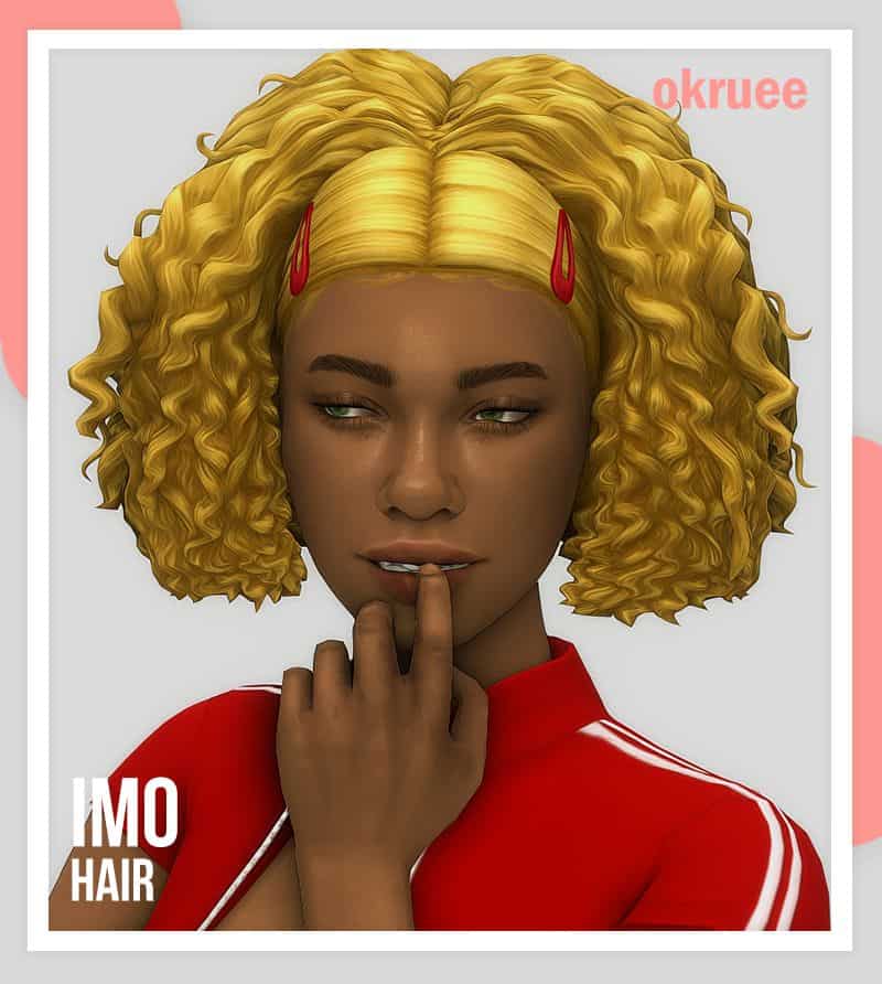 Sims 4 Short Curly Bob
