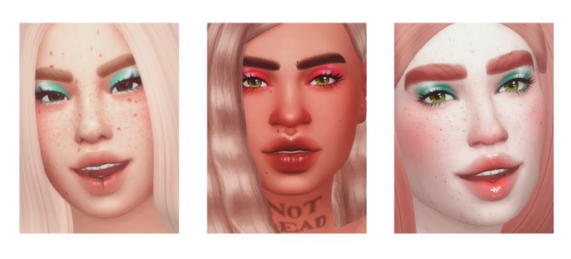 Sims 4 Thick Brows Set