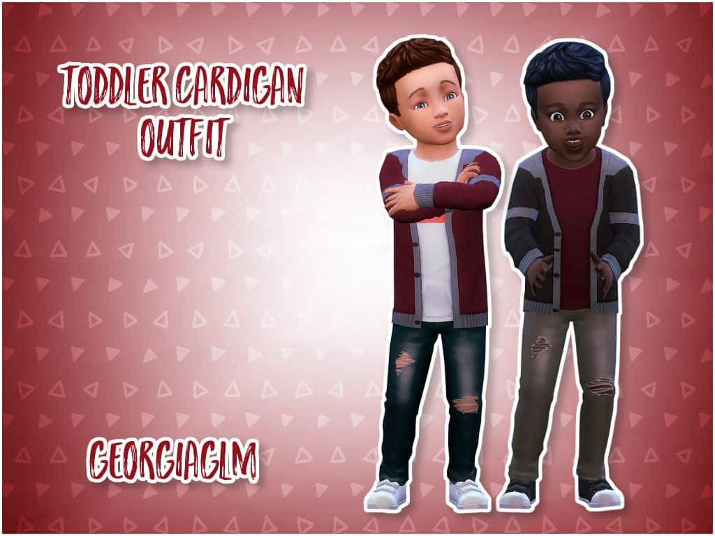 Sims 4 Toddler CC Cardigan