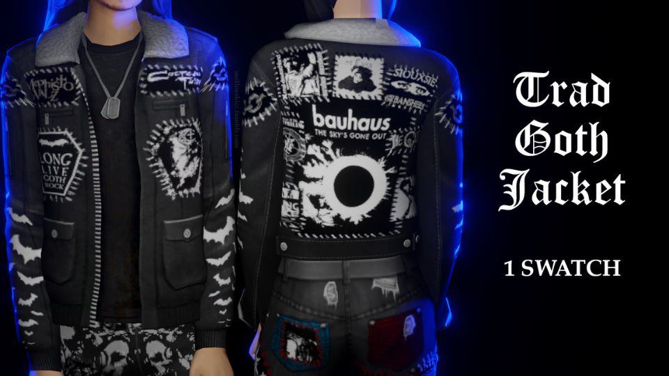 Sims 4 Trad Goth Jacket