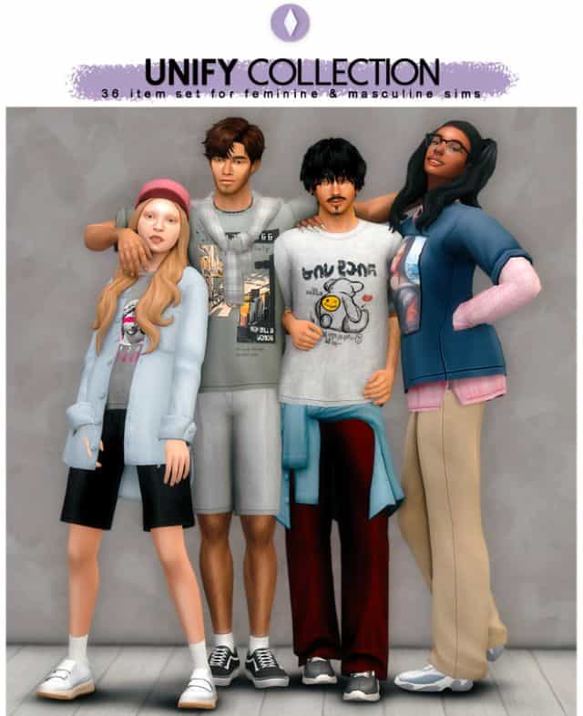 Sims 4 Unify CC Clothes Collection