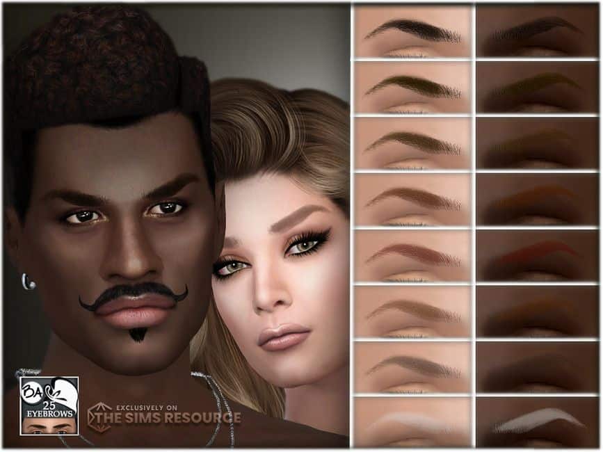 Sims 4 Unisex Eyebrows