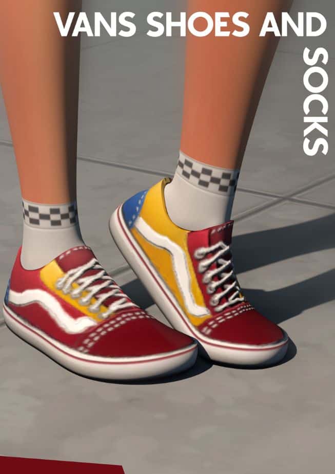 Sims 4 Vans Shoes CC