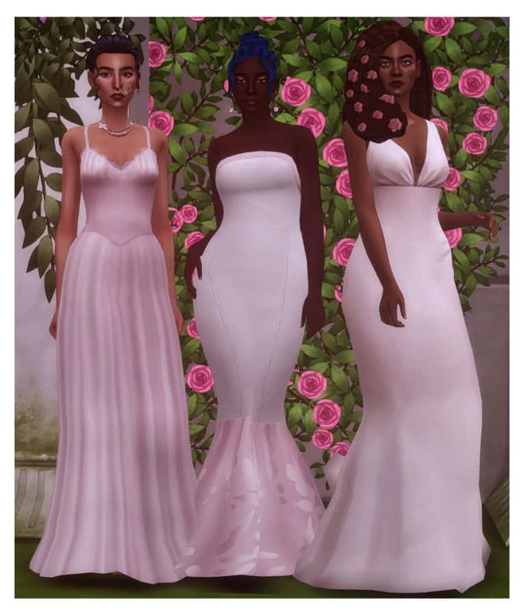 Sims 4 Wedding CC Dresses