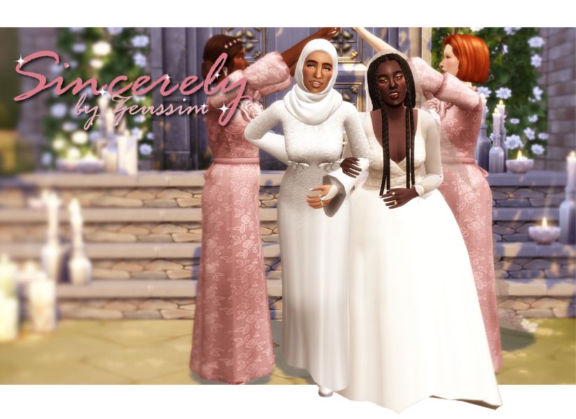 Sims 4 Wedding Dresses CC