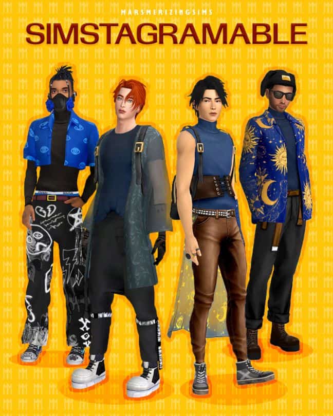 Simstagramable Male CC Set