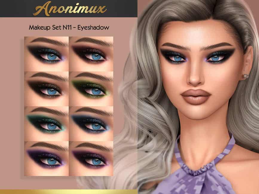 Sparkly Sims 4 Makeup CC