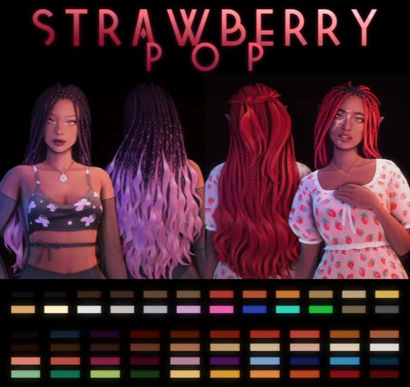 Strawberry Pop Hairstyle