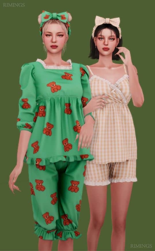 Summer Sims 4 Pajamas CC