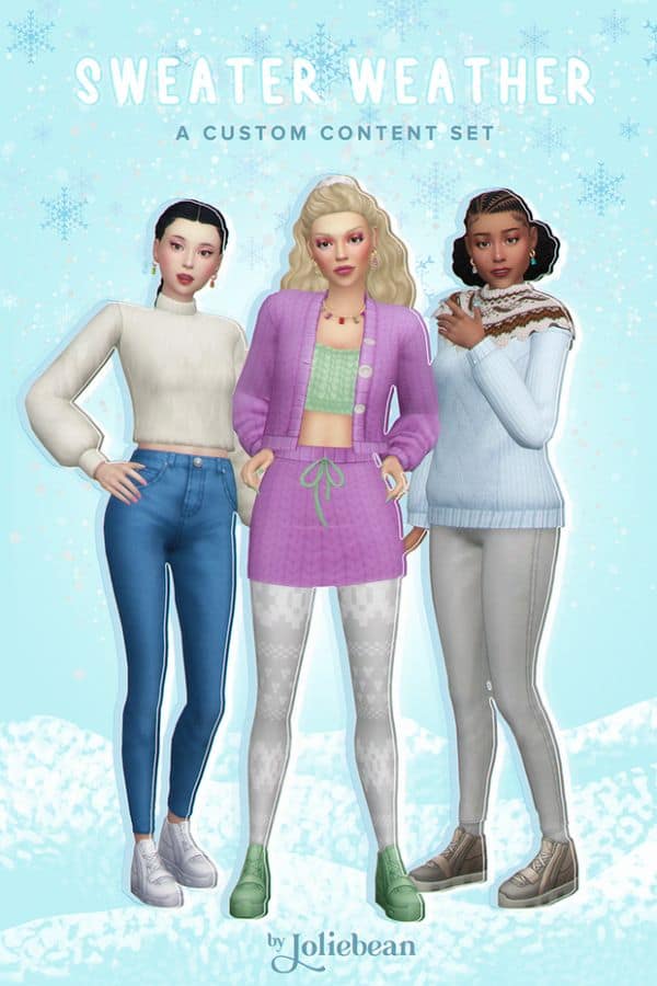 Sweater Weather CC Clothing Set
