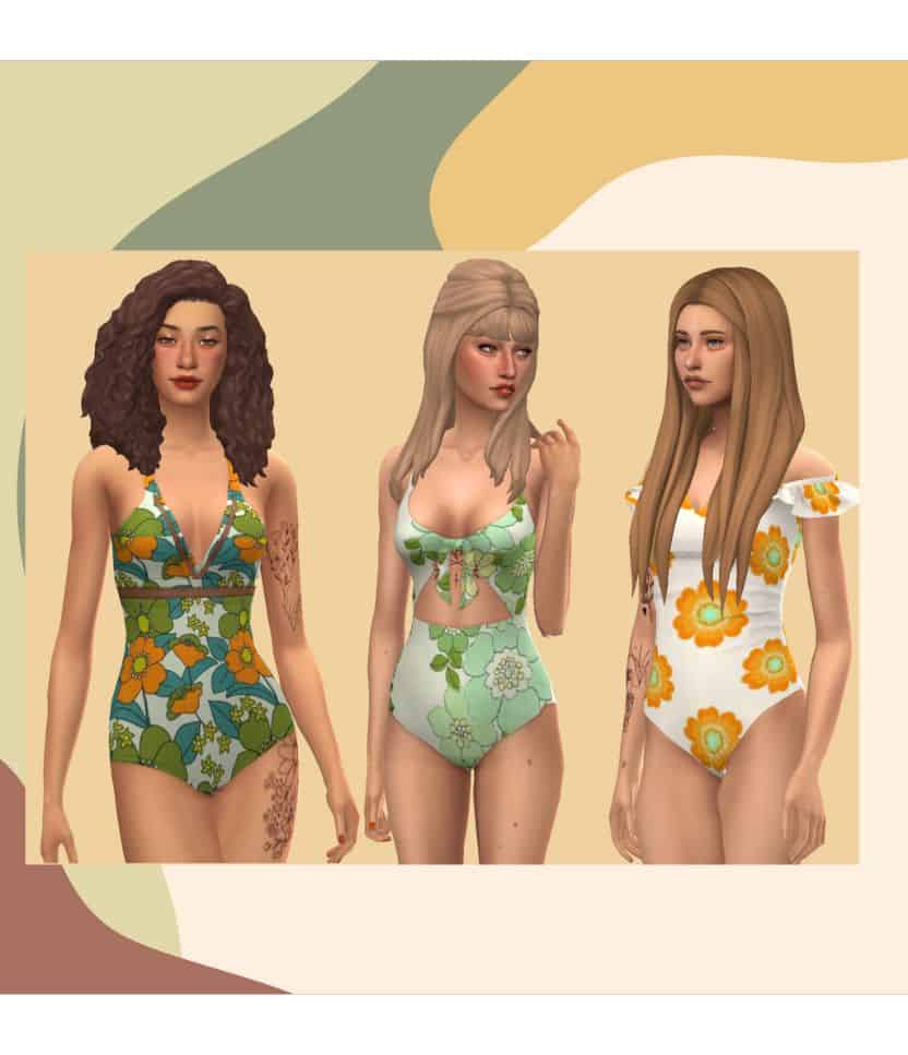 The 70s Inspired Female Swimsuits