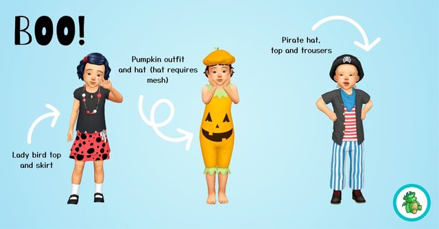 Toddler CC Halloween Costumes