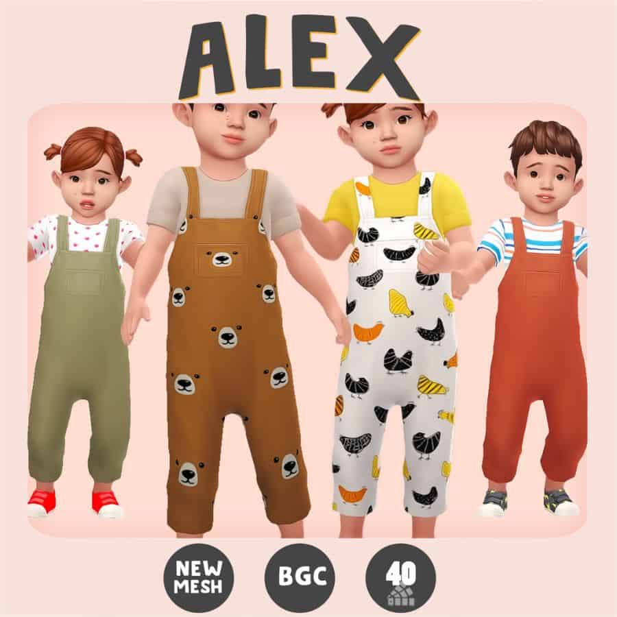Toddler CC Overalls