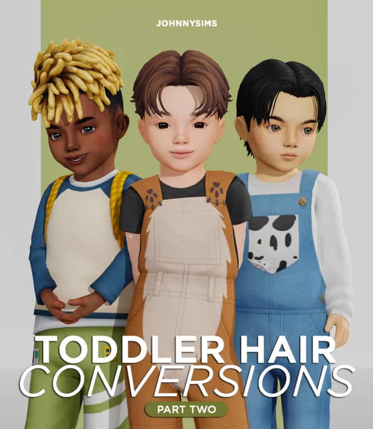 Toddler Hair CC for Sims 4