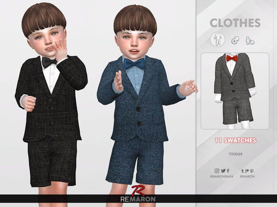 Toddler Sims 4 Suit CC
