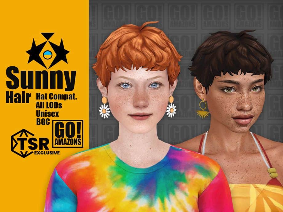 Unisex Short Bob Hair