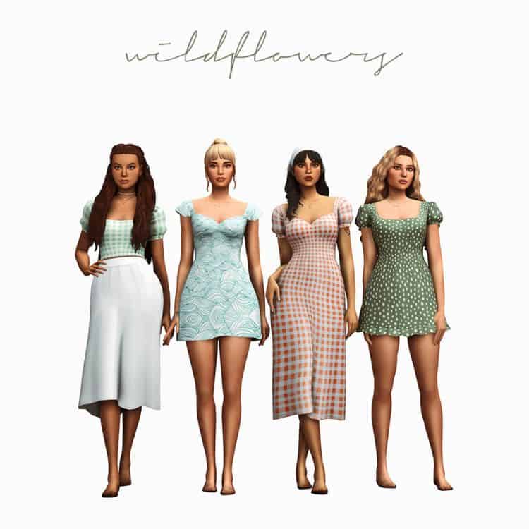 Wildflower Dresses CC Pack