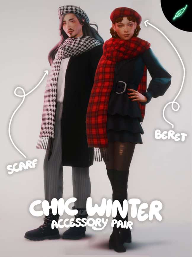 Winter Beret & Scarf Accessories