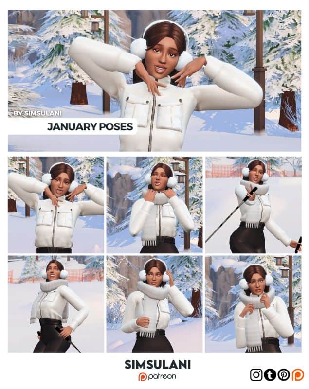 Winter-Themed Pose Pack